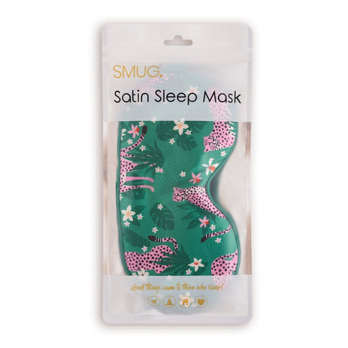 Satin Sleep Mask - Cheetah Print
