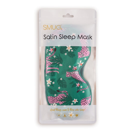 Satin Sleep Mask - Cheetah Print