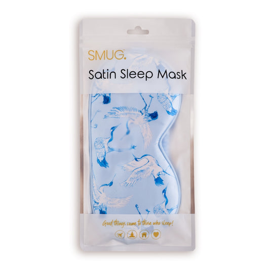 Satin Sleep Mask - Cranes