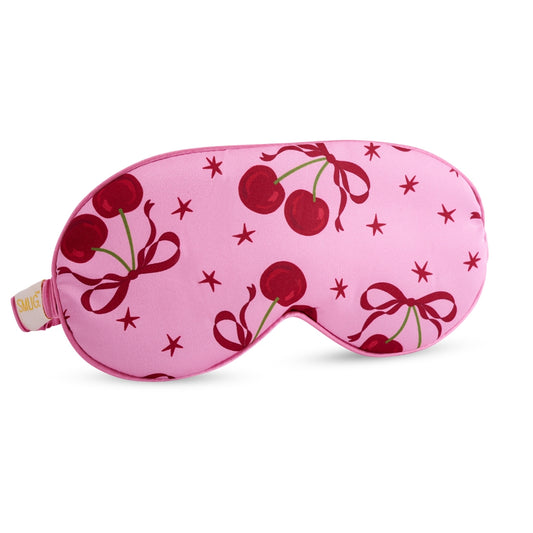 Satin Sleep Mask - Pink Cherries
