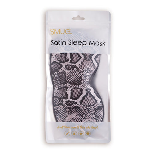 Snake Pattern Sleep Mask Satin Sleep Mask | Snake Print | SMUG.