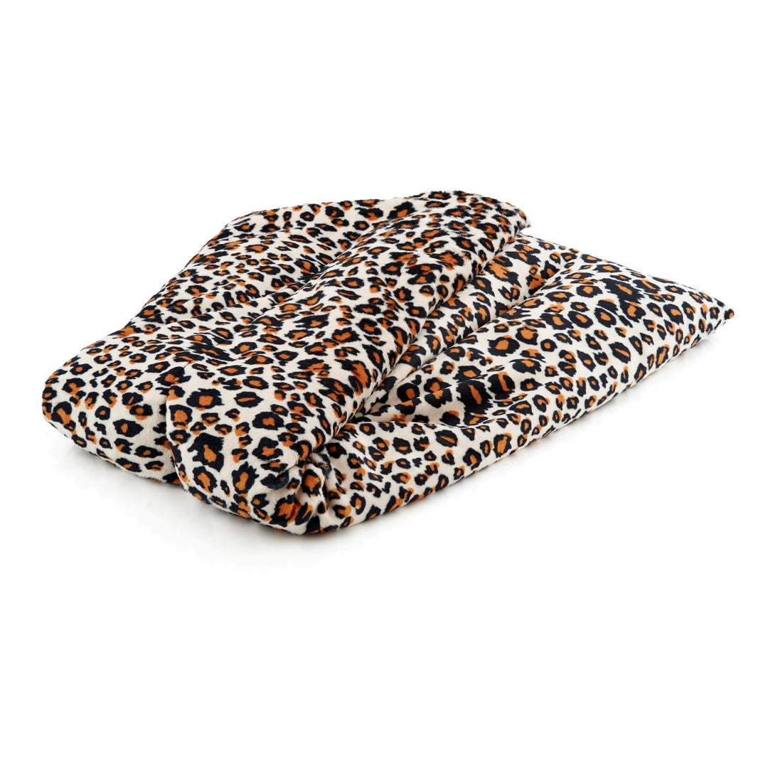Soothing Body Wrap Wheat Bag Infused with Lavender Oil - Leopard Print