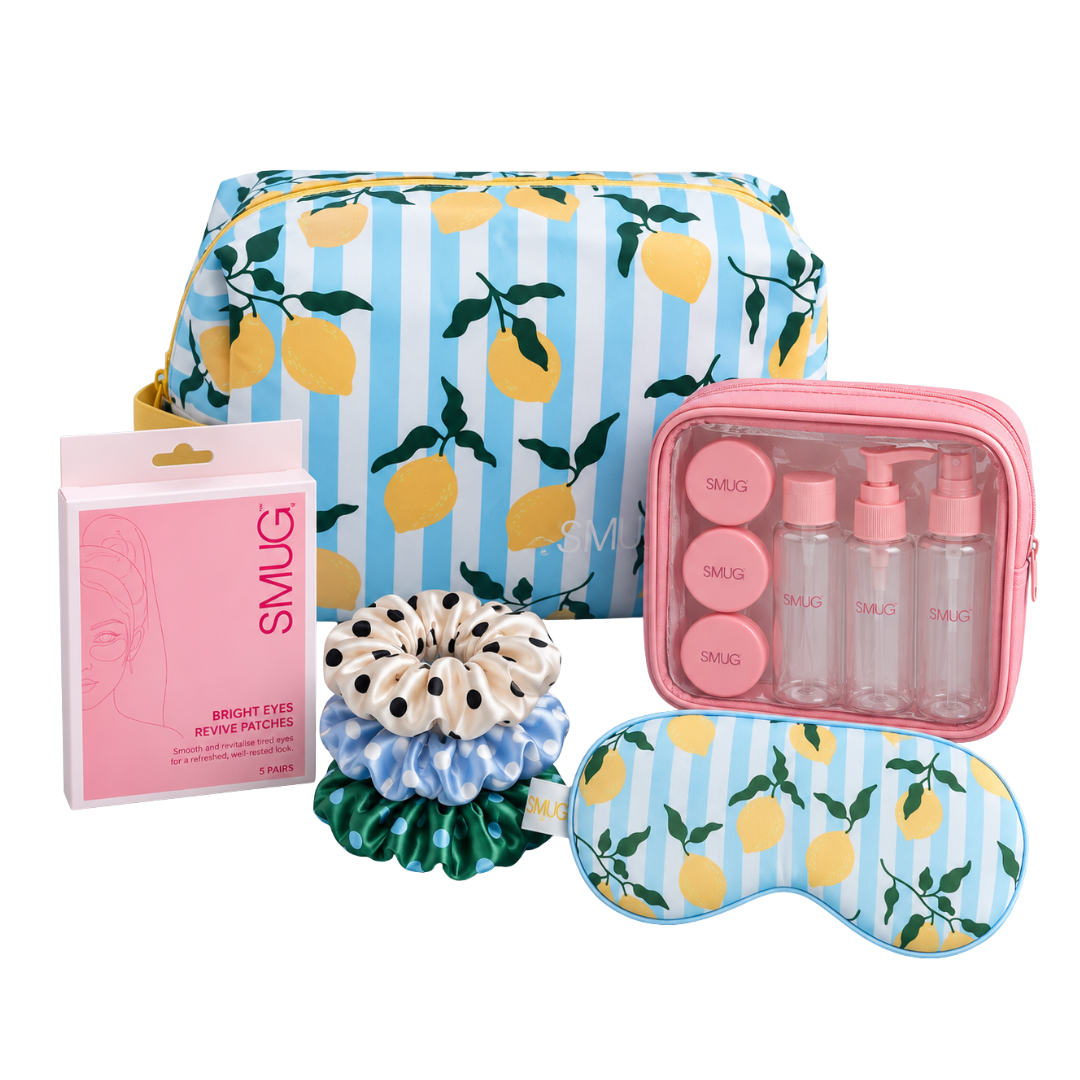 The Weekend Away Gift Set - Lemon Stripe