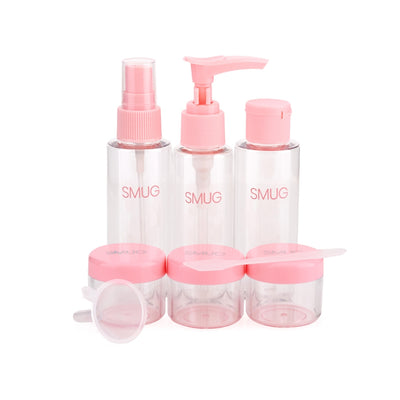 Travel Bottle 9-Piece Set - Pink