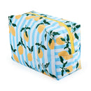 Wash Bag - Lemon Stripe