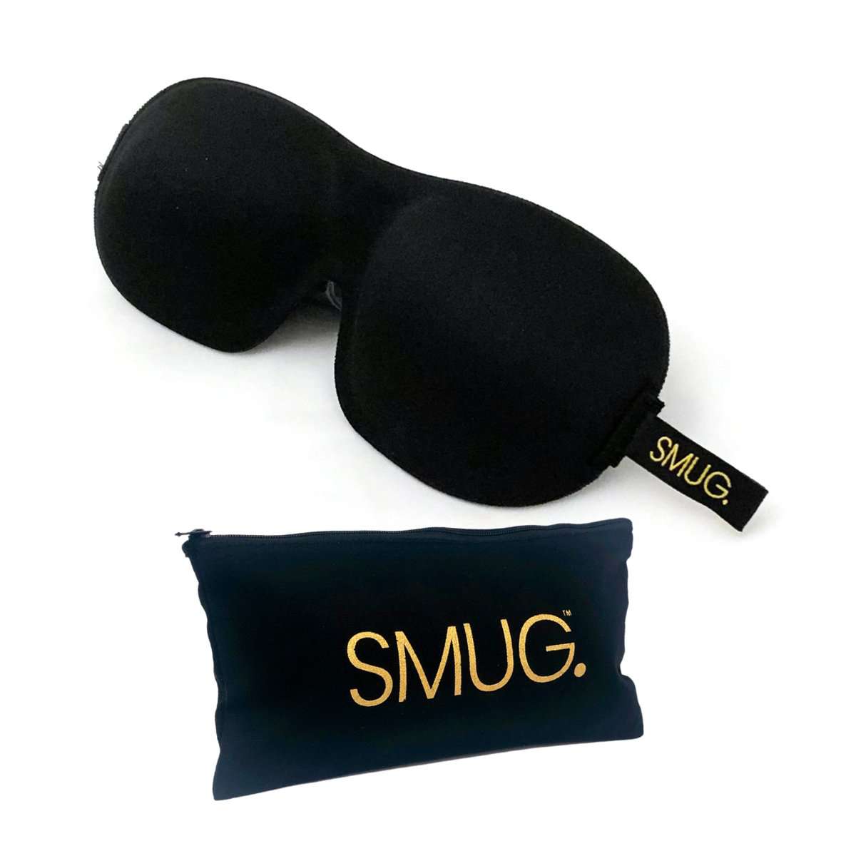 Contoured 3D Blackout Sleep Mask - Black