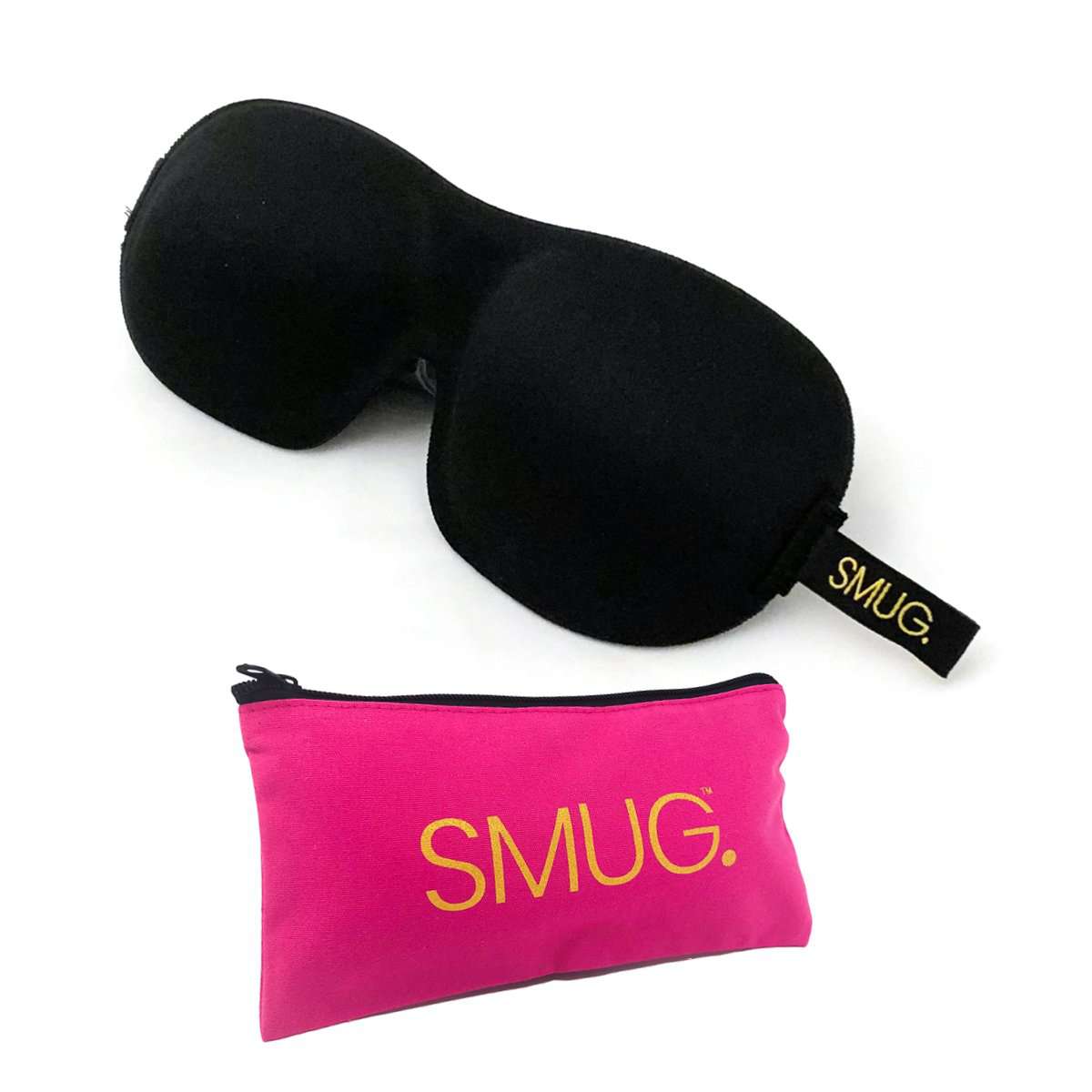 Contoured 3D Blackout Sleep Mask - Black