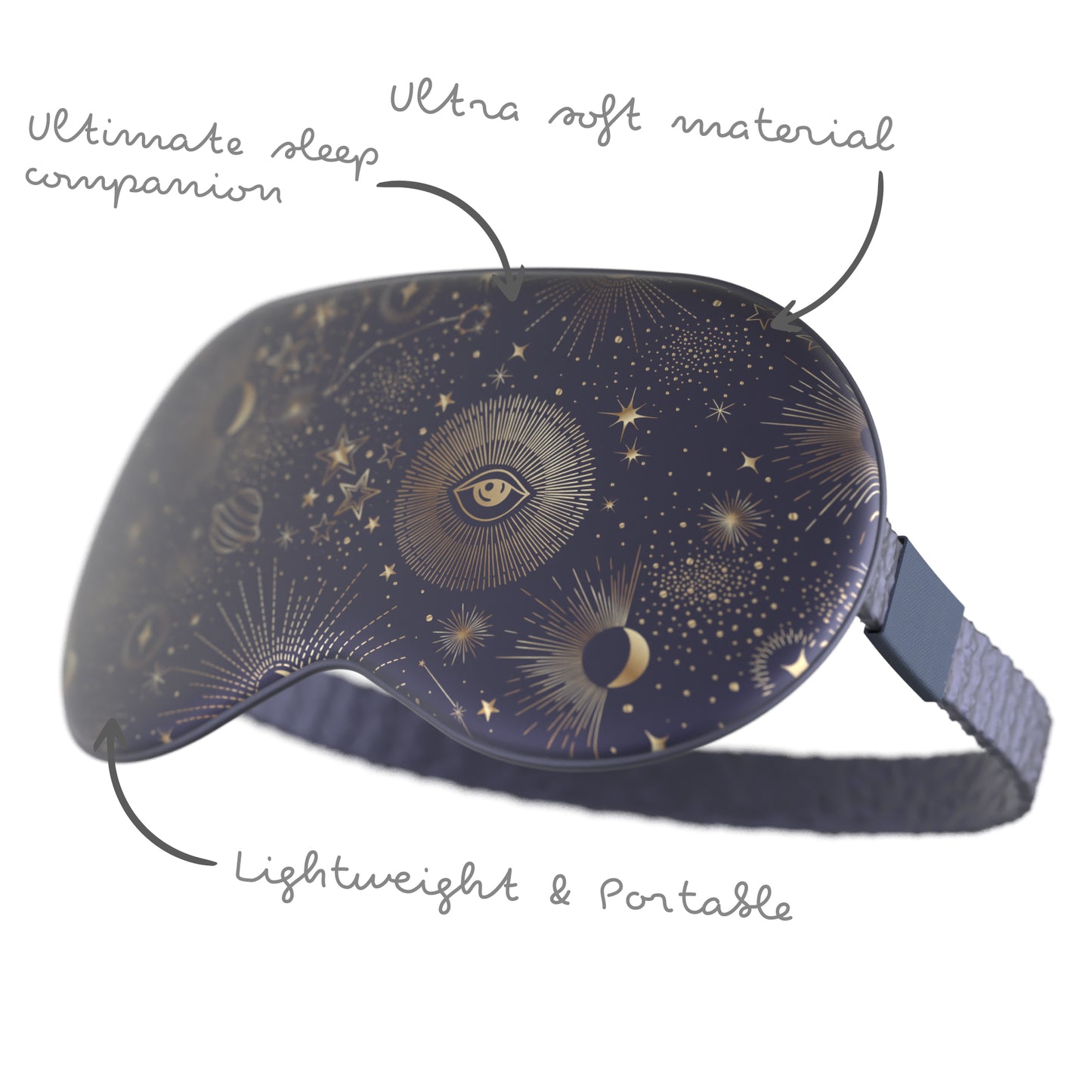 Satin Sleep Mask - Blue Celestial