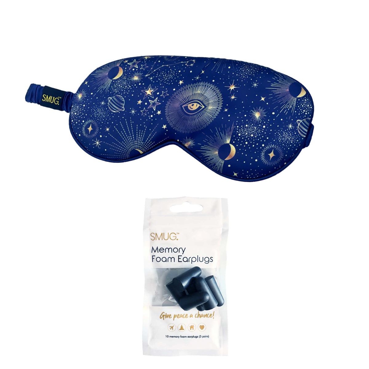 Satin Sleep Mask - Blue Celestial