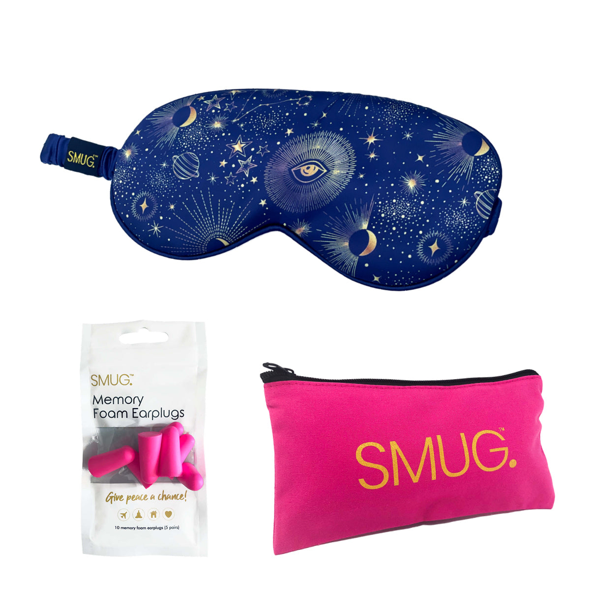 Satin Sleep Mask - Blue Celestial