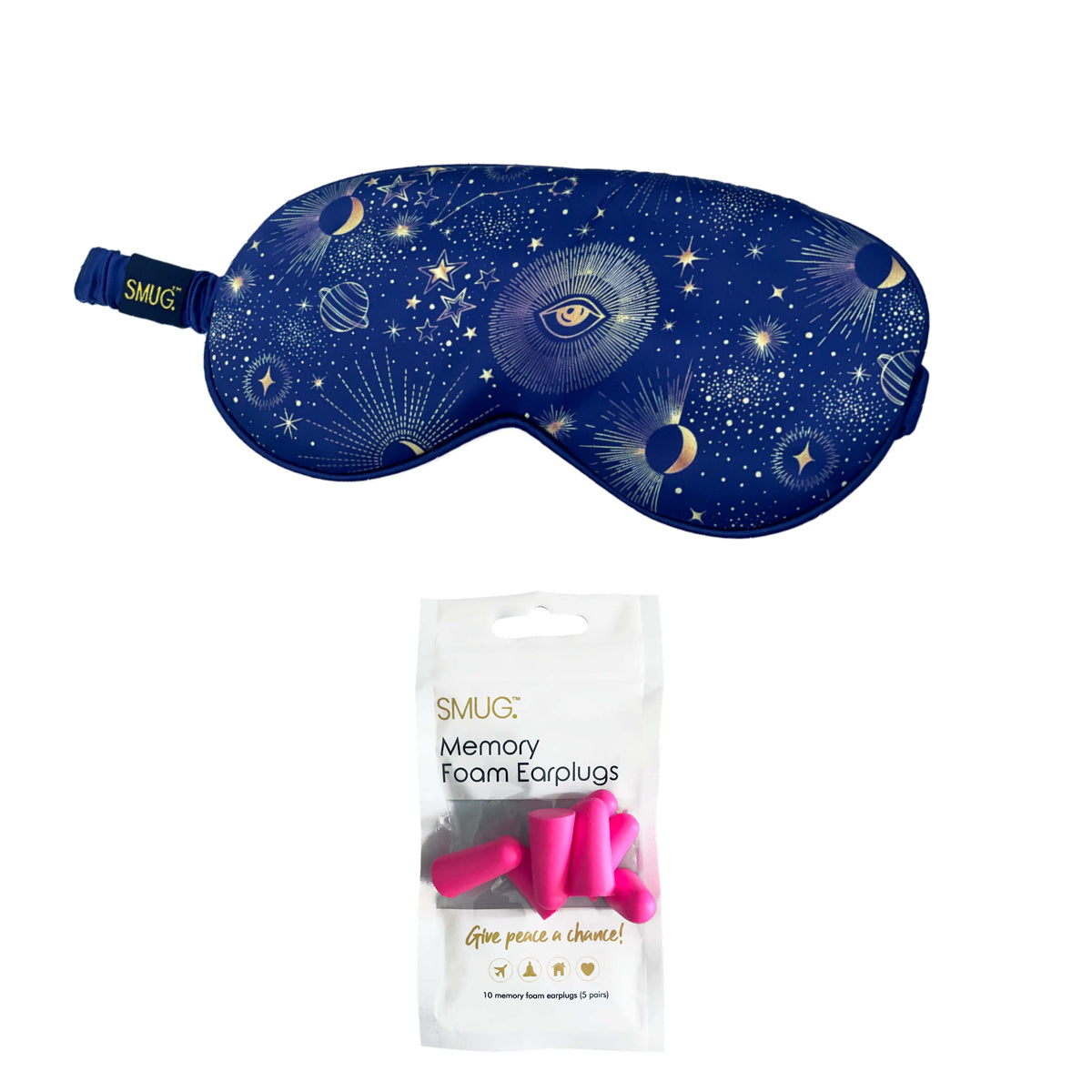 Satin Sleep Mask - Blue Celestial