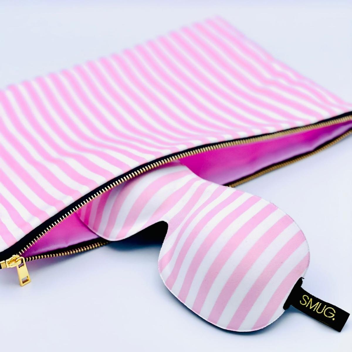 Contoured Sleep Mask & Accessories Bag Set - Candy Shop Print