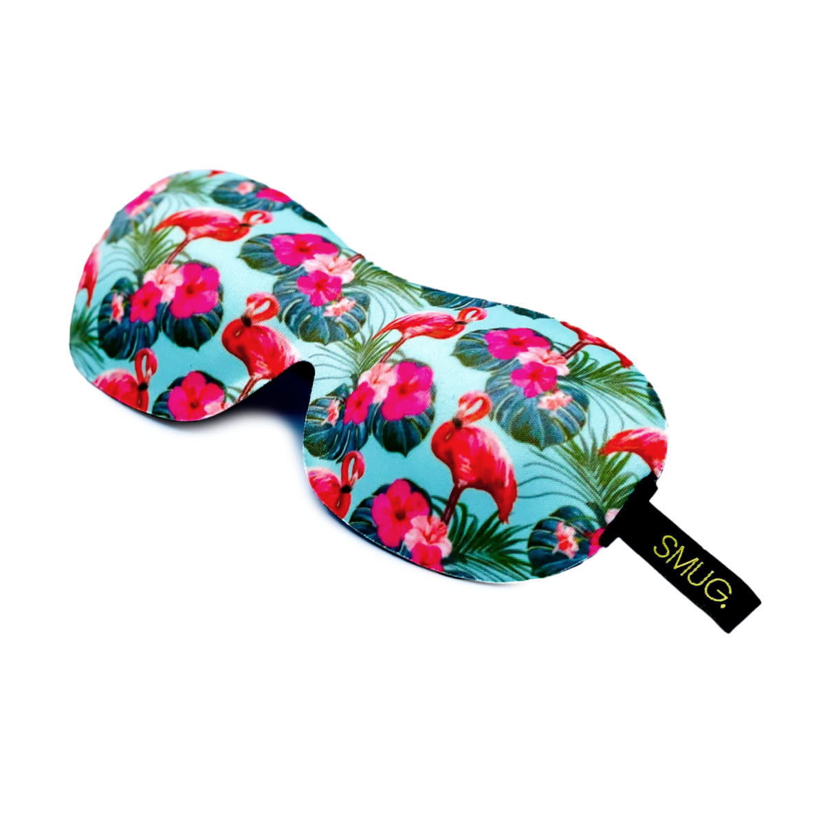 Contoured 3D Blackout Sleep Mask - Flamingo Print