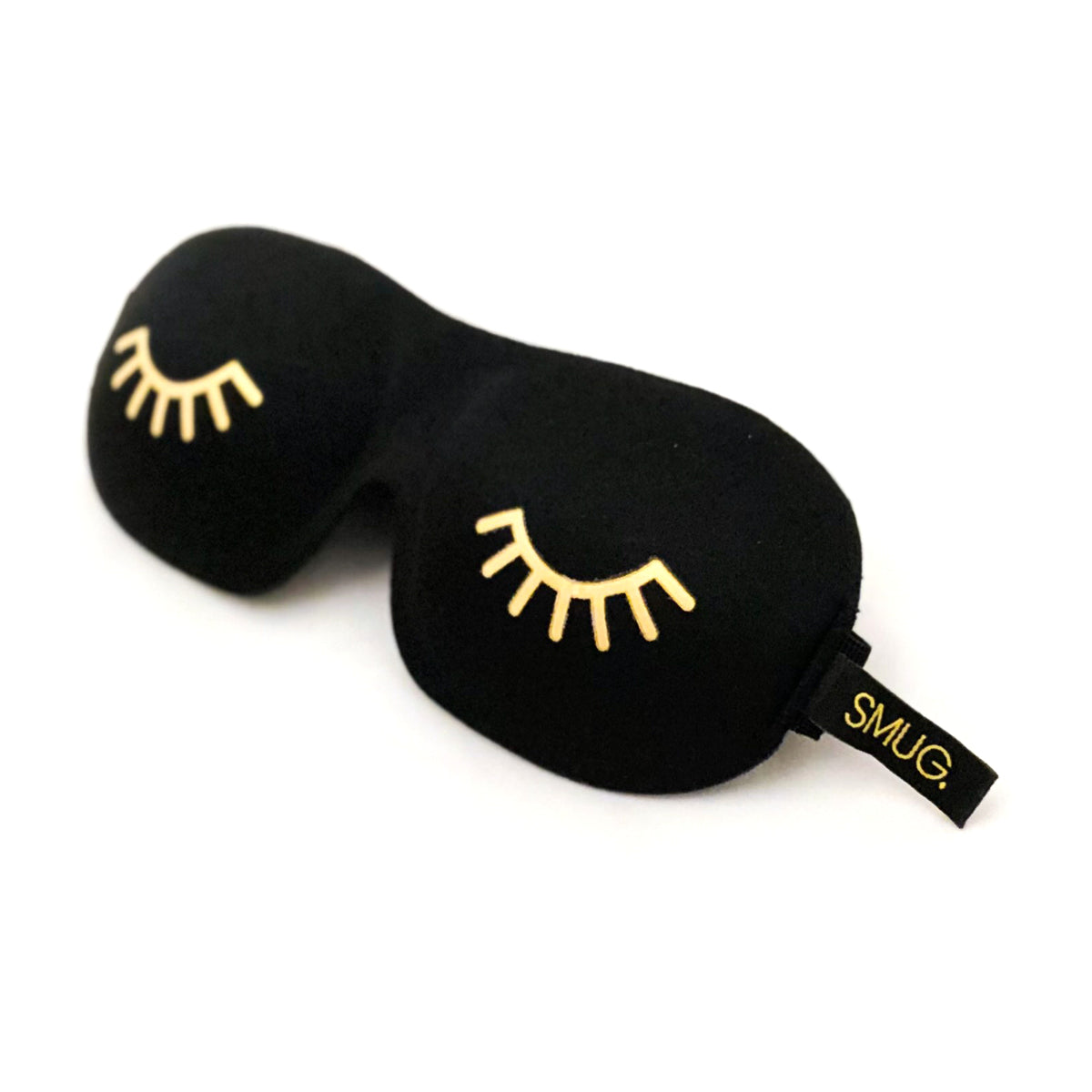 Contoured 3D Blackout Sleep Mask - Wink Print, Black