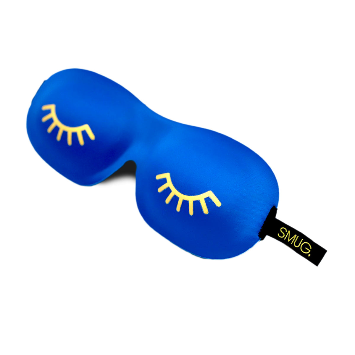 Contoured 3D Blackout Sleep Mask - Wink Print, Blue