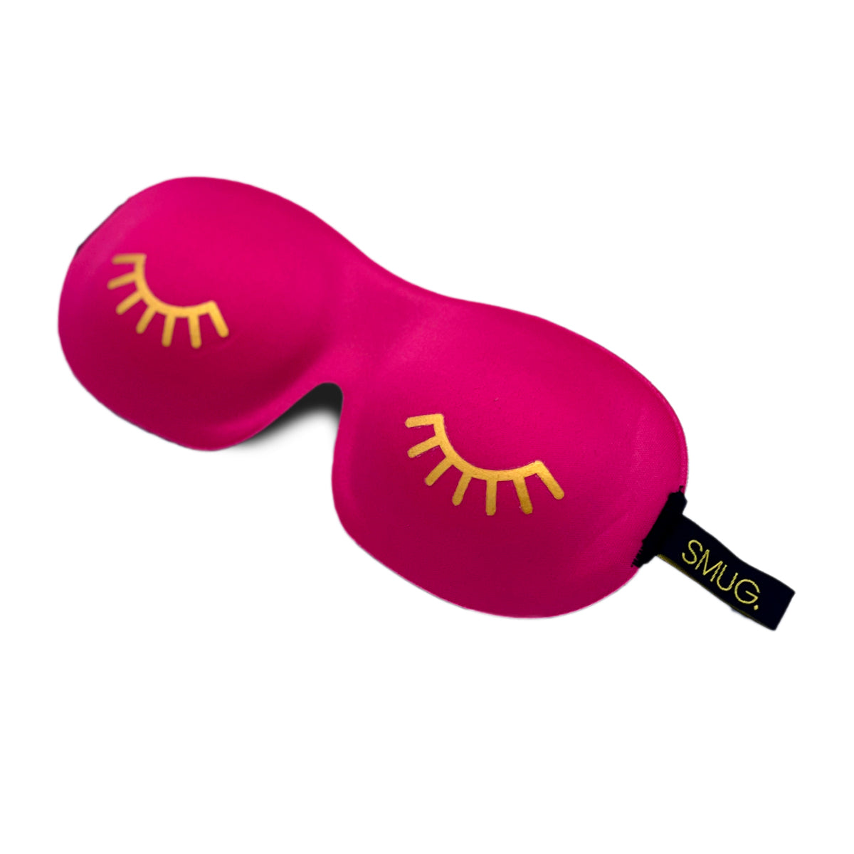 Contoured 3D Blackout Sleep Mask - Wink Print, Bright Pink