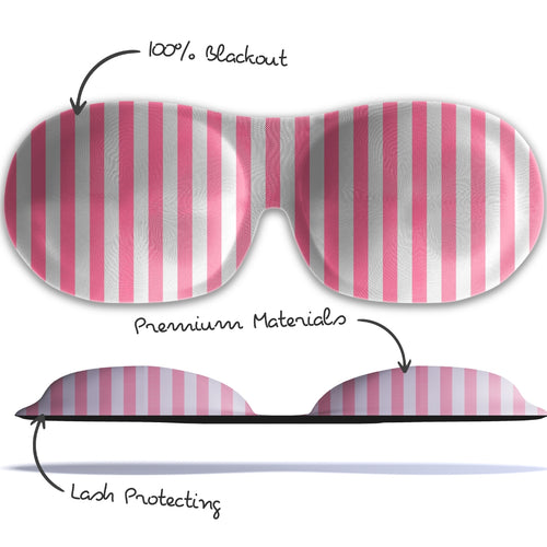 Contoured 3D Blackout Sleep Mask - Candy Shop Print
