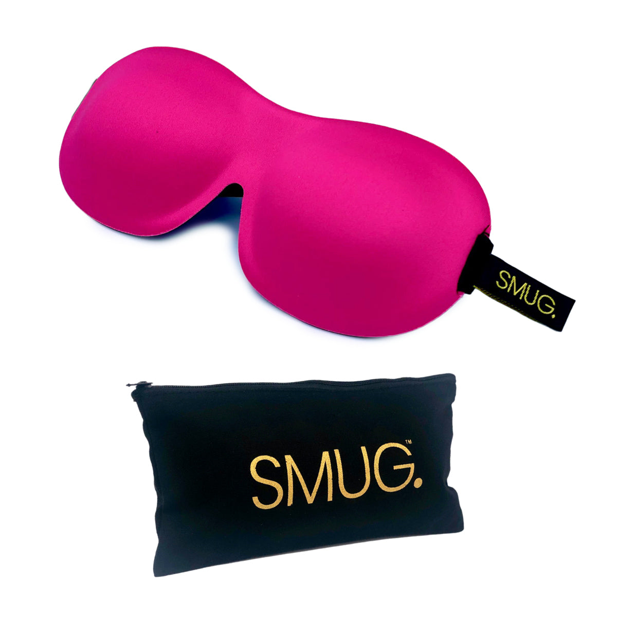 Contoured 3D Blackout Sleep Mask - Bright Pink