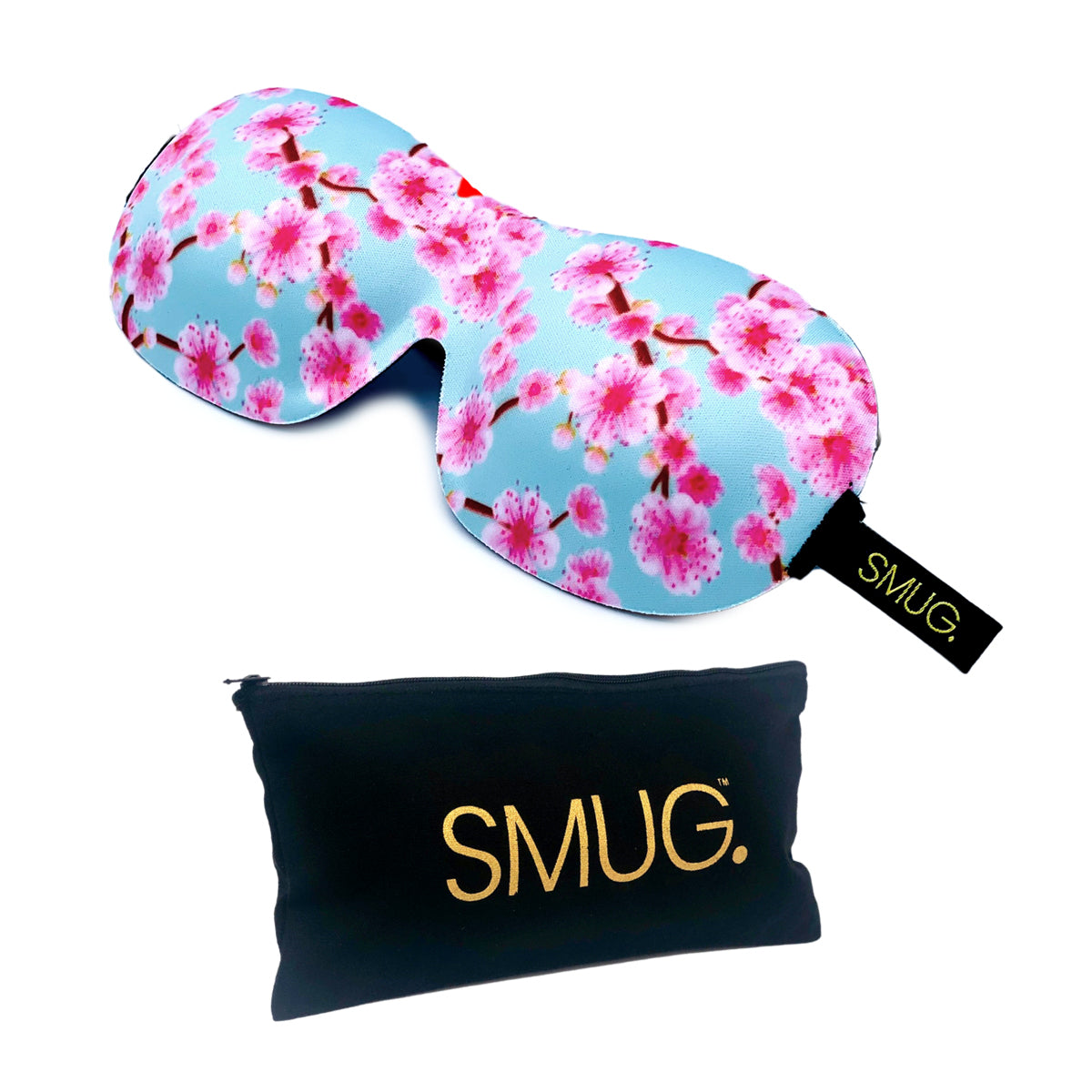 Contoured 3D Blackout Sleep Mask - Cherry Blossom Print