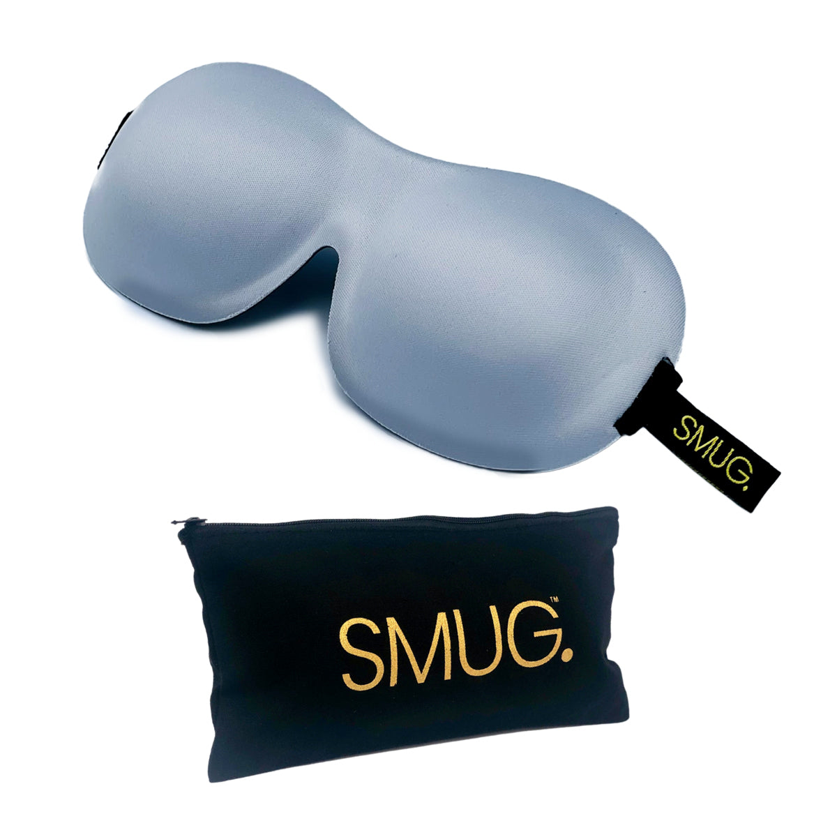 Contoured 3D Blackout Sleep Mask - Grey