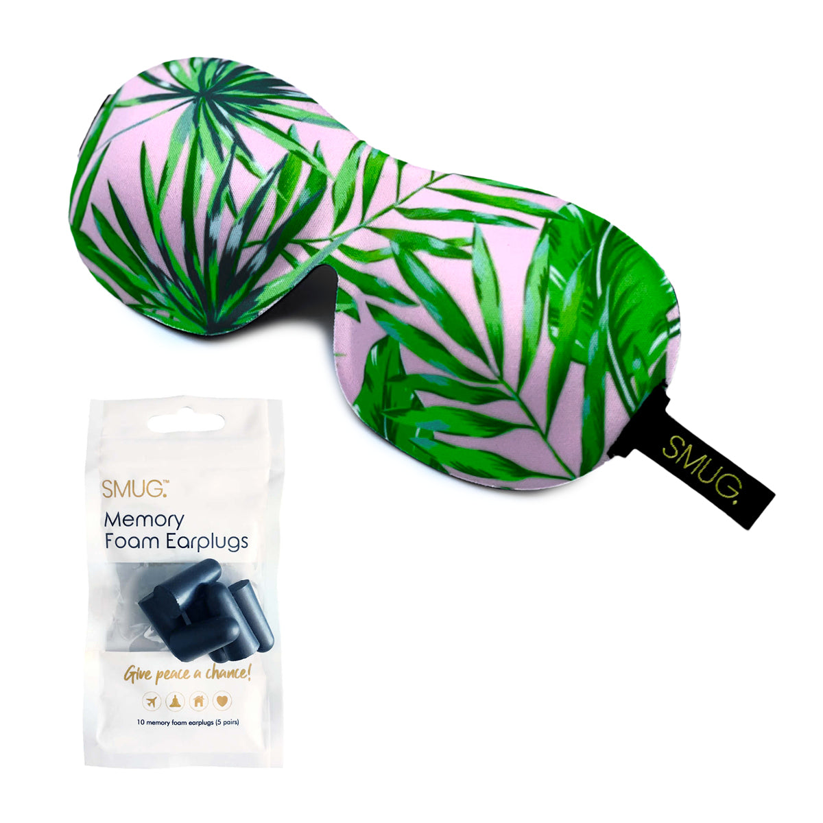 Contoured 3D Blackout Sleep Mask - Palm Print