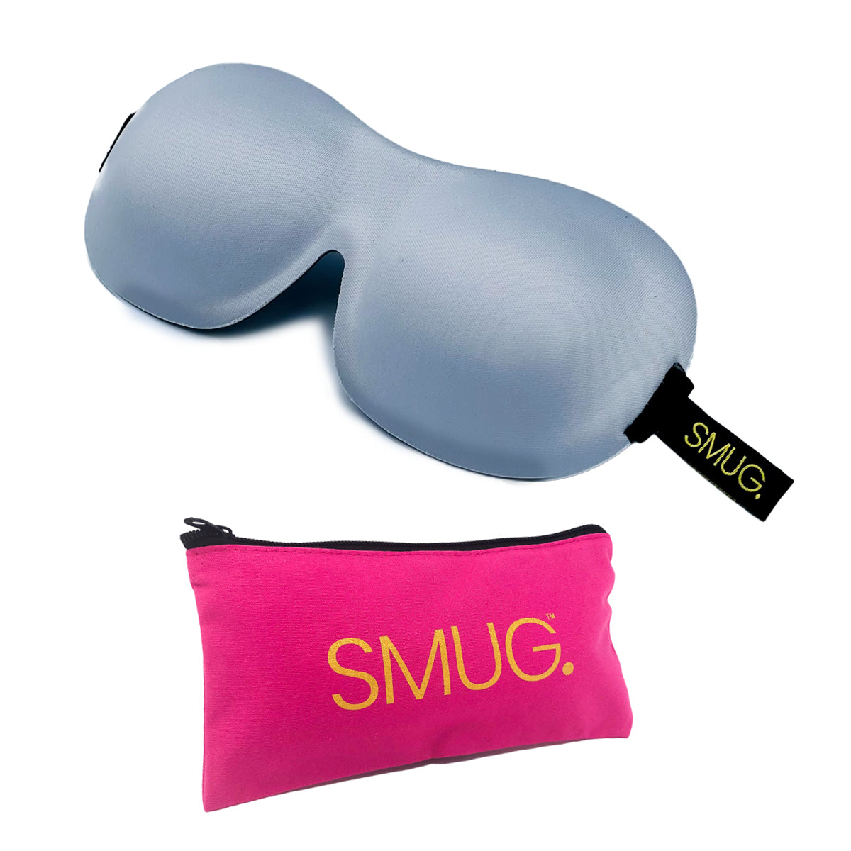 Contoured 3D Blackout Sleep Mask - Grey