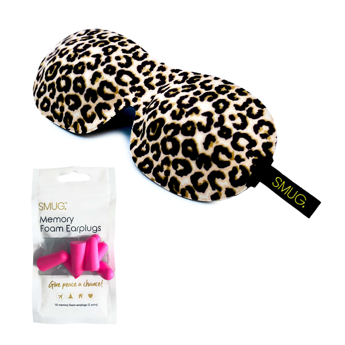 Contoured 3D Blackout Sleep Mask - Animal Print