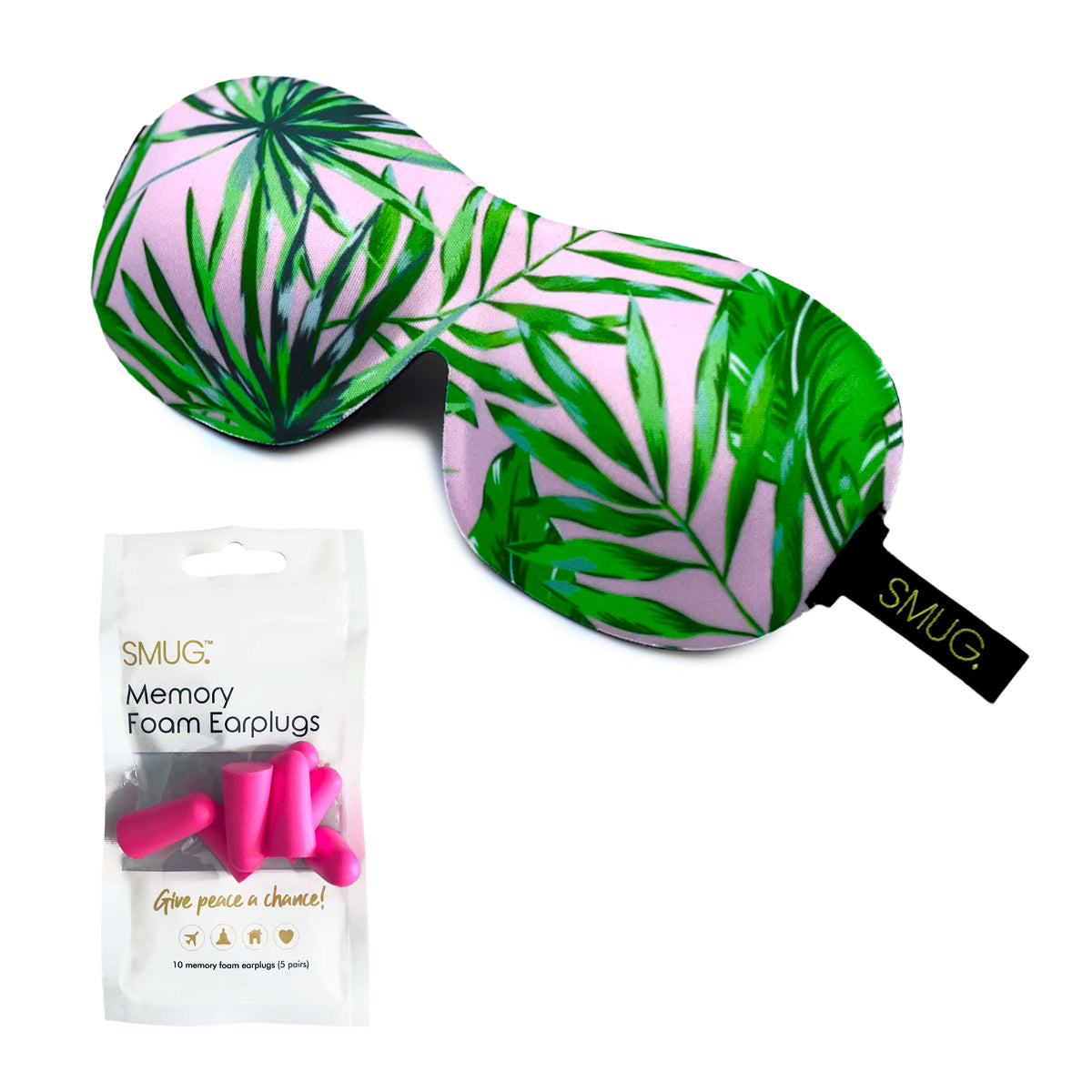 Contoured 3D Blackout Sleep Mask - Palm Print