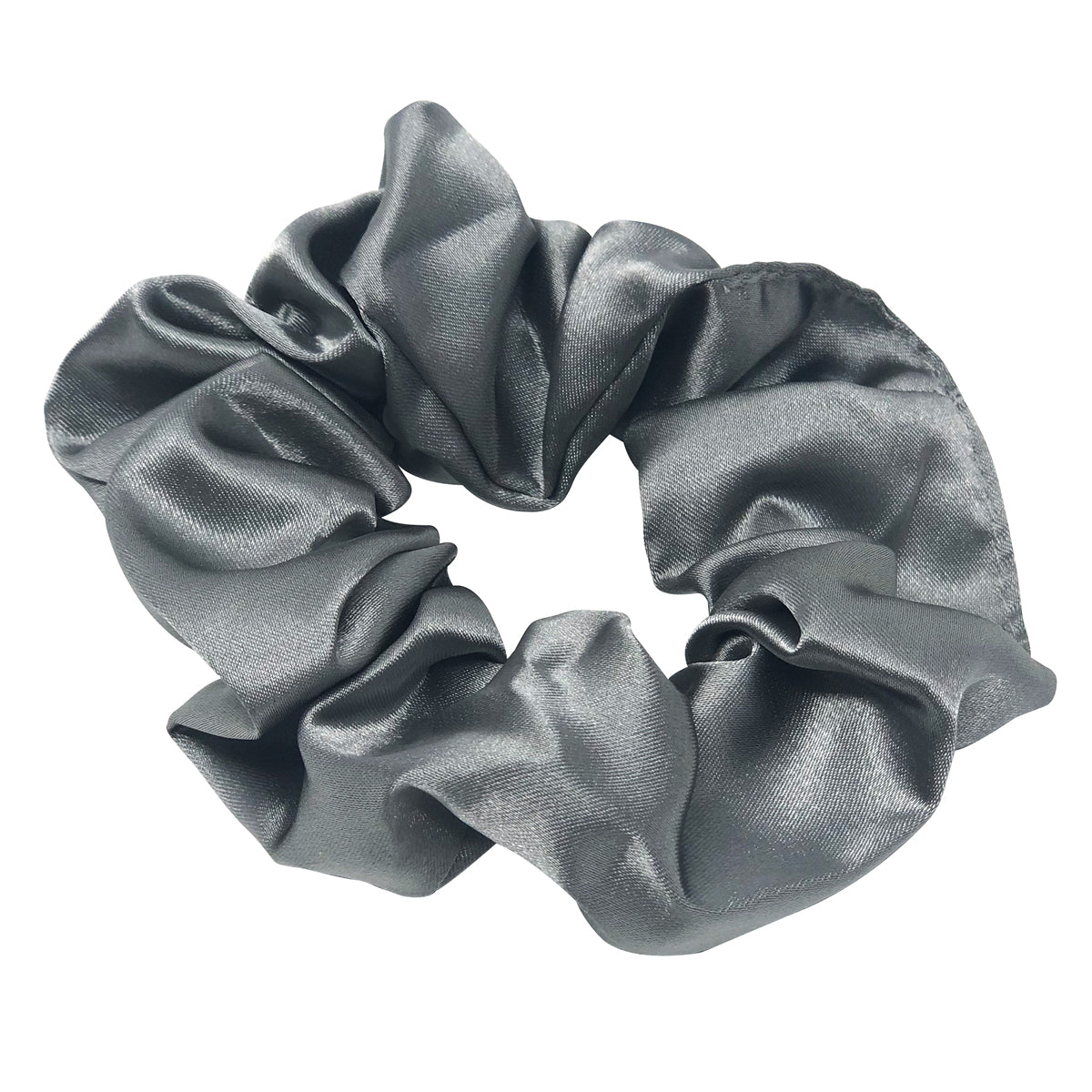 Hair Scrunchies Multipack Set - Grey, Black & Pink