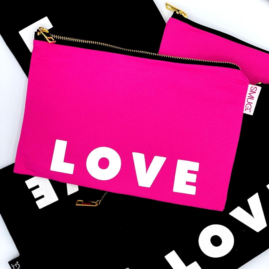 Travel Bag - Love Print, Black