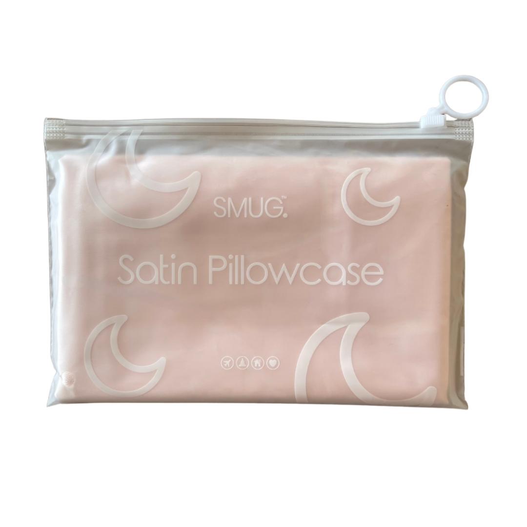 Two Satin Pillowcases - Pink