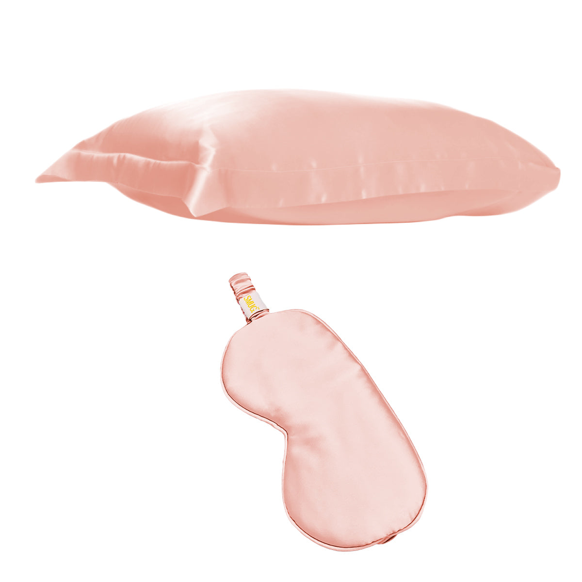 Satin Pillowcase & Sleep Mask Set - Pink