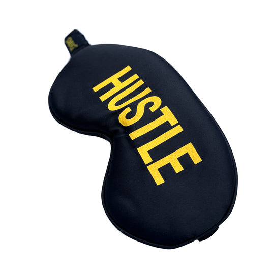 Satin Sleep Mask - Hustle Print