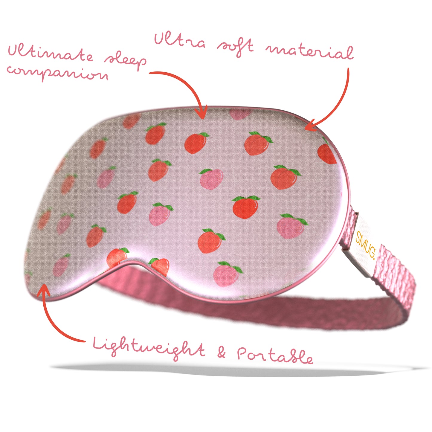 Satin Sleep Mask - Peachy Print