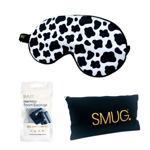 Satin Sleep Mask - Cow Print