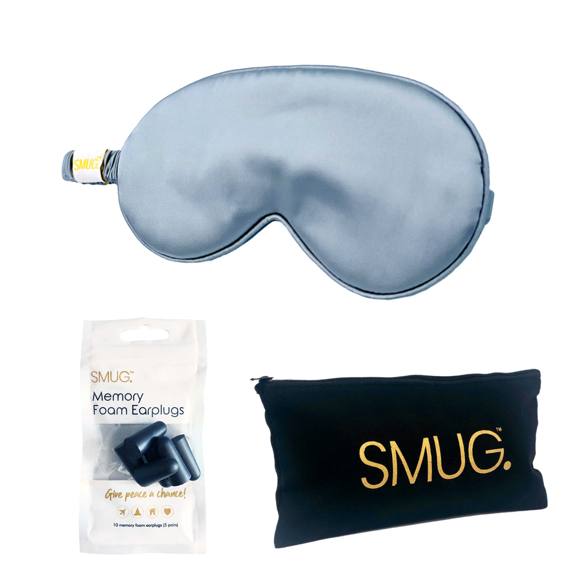 Satin Sleep Mask - Grey