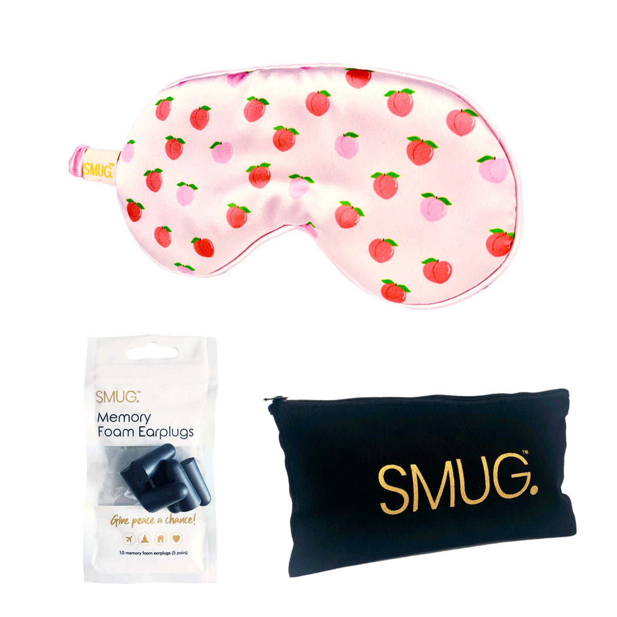 Satin Sleep Mask - Peachy Print