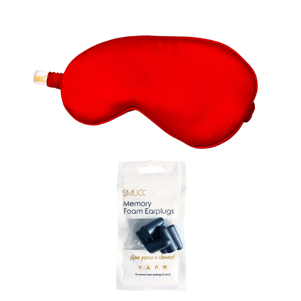 Satin Sleep Mask - Red