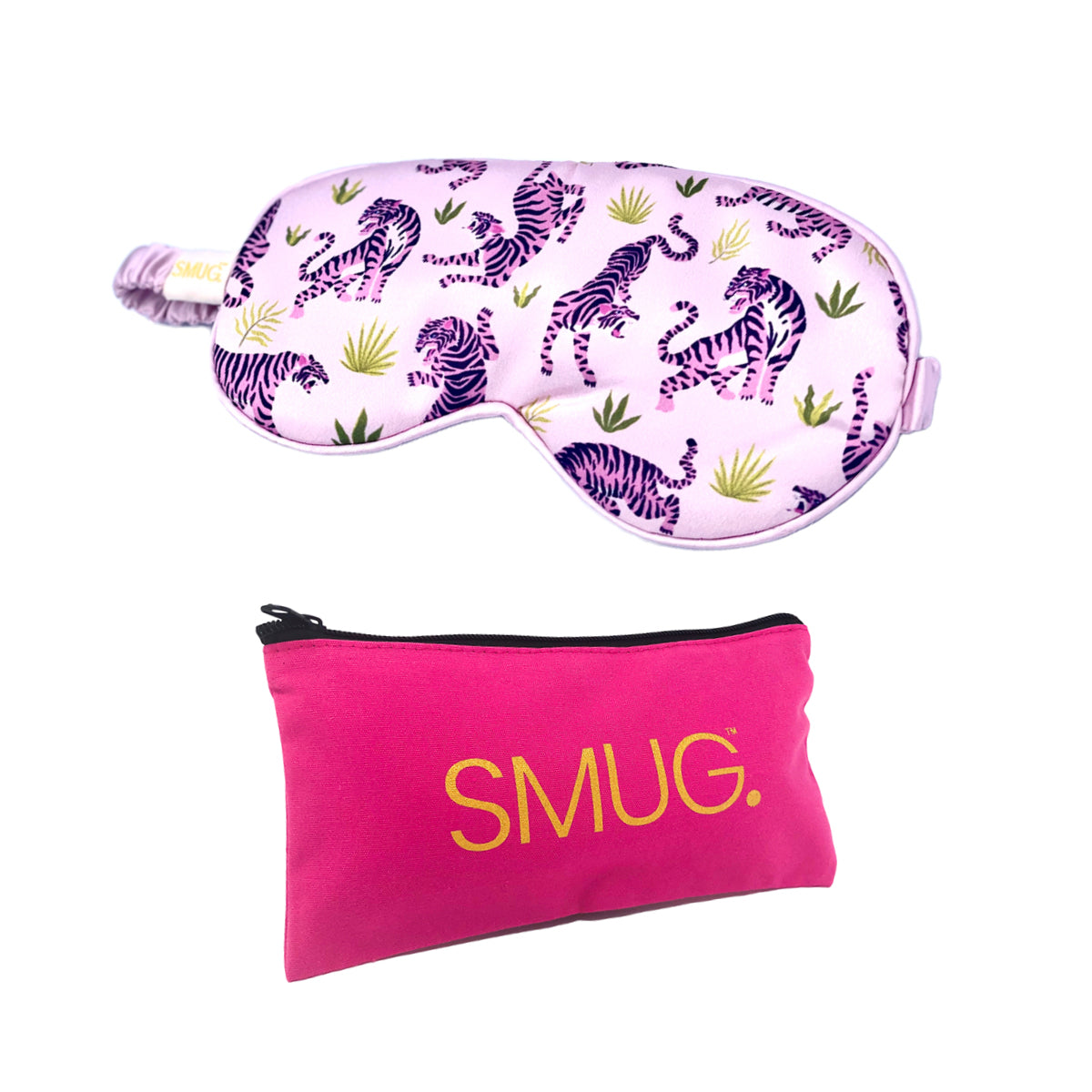 Satin Sleep Mask - Pink Tiger