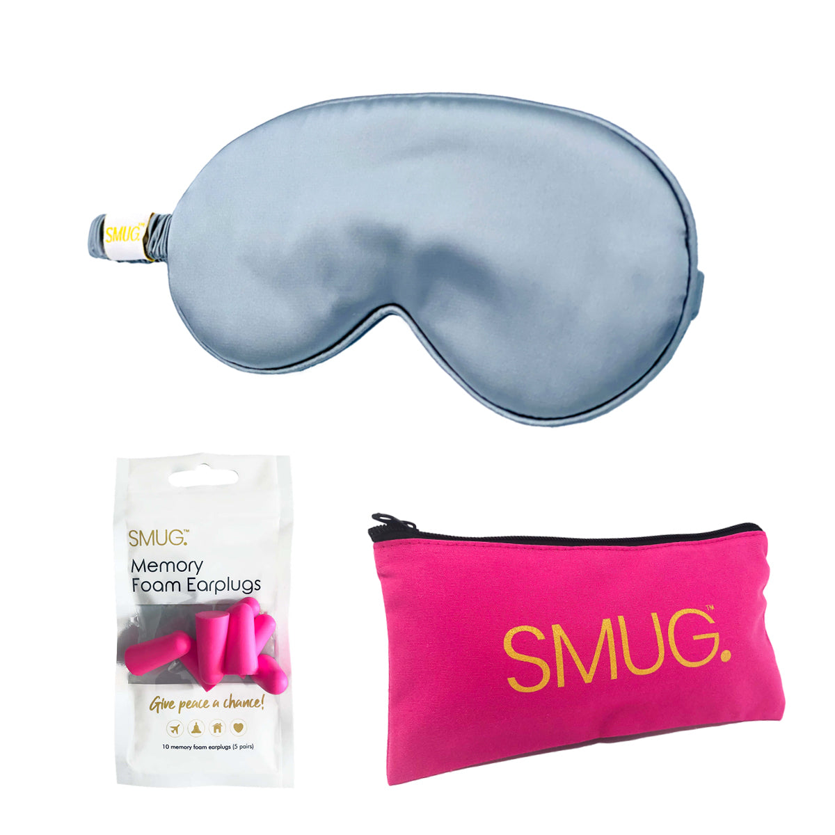 Satin Sleep Mask - Grey