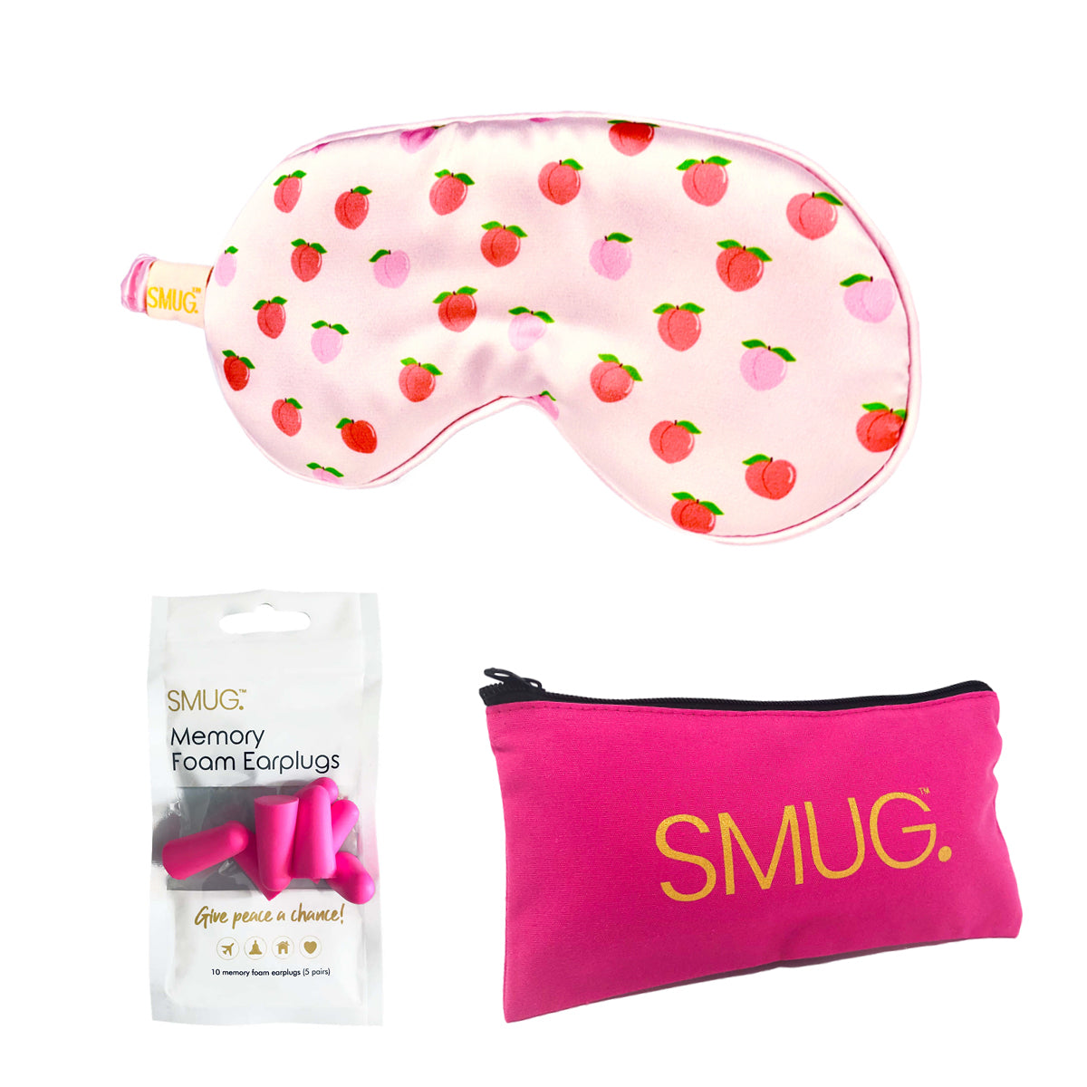 Satin Sleep Mask - Peachy Print