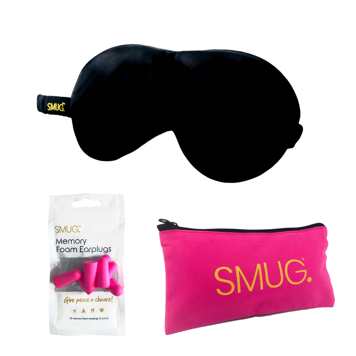 Satin Sleep Mask - Black