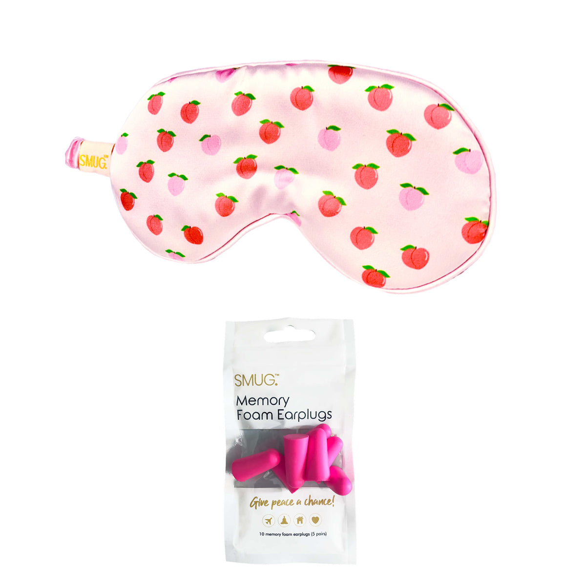 Satin Sleep Mask - Peachy Print