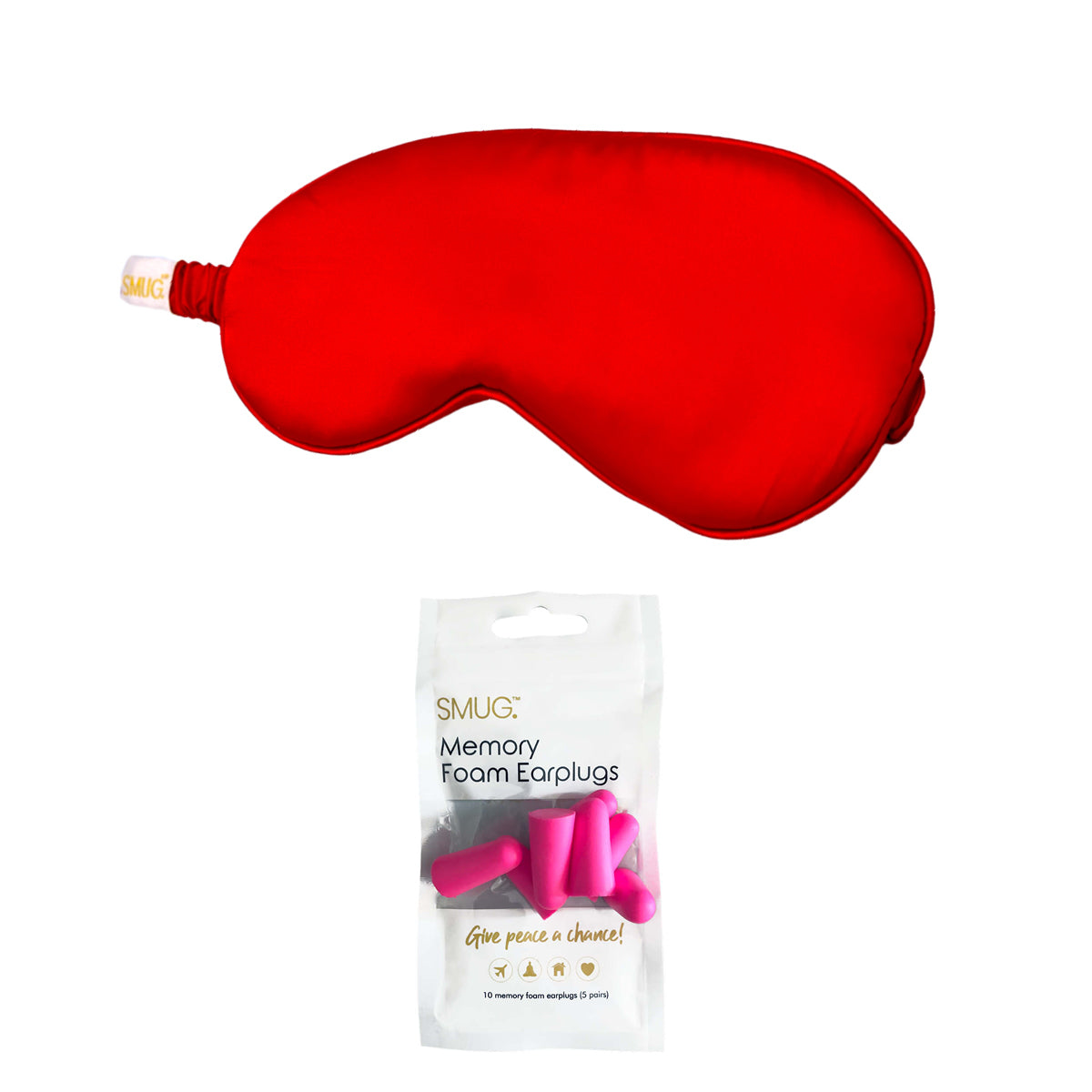 Satin Sleep Mask - Red