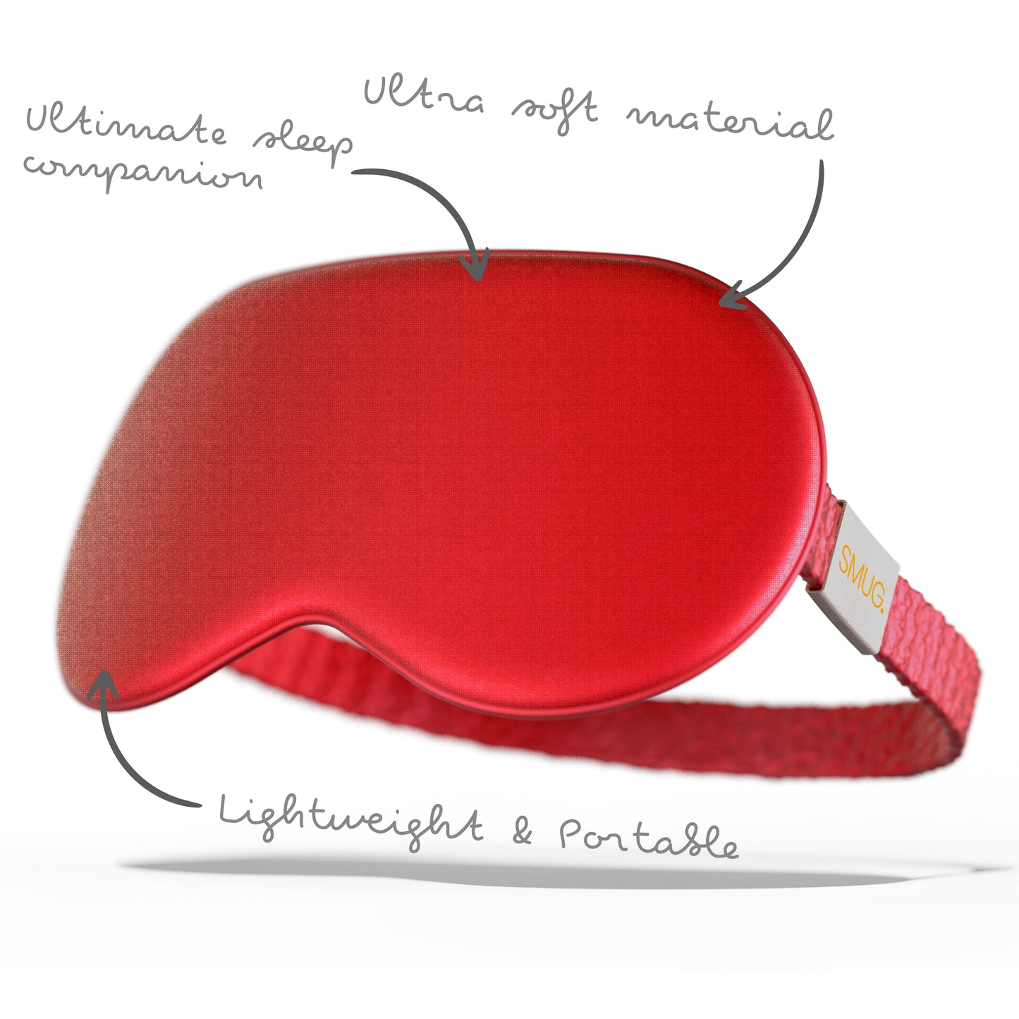 Satin Sleep Mask - Red