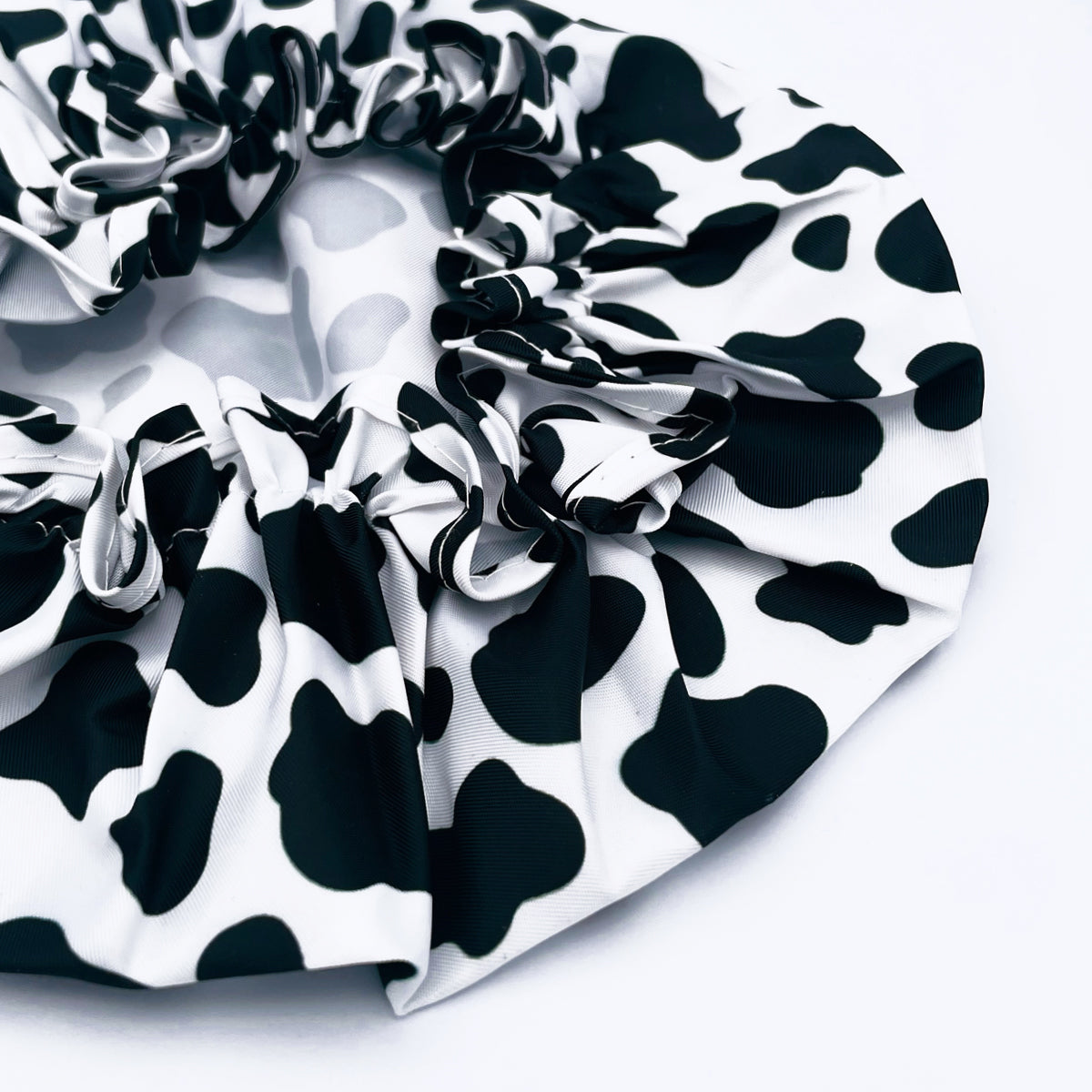 Luxury Shower Cap - Cow Print