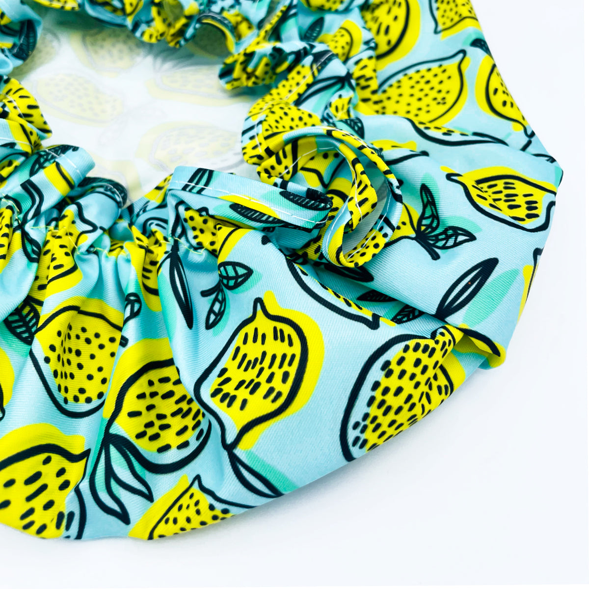 Shower Cap - Lemon Print