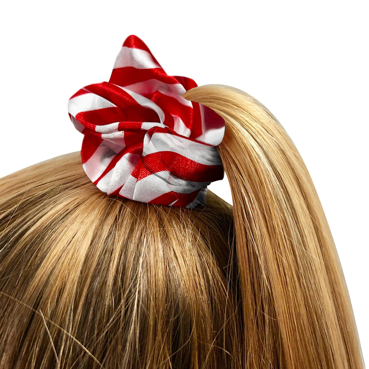 Hair Scrunchie - Candy Cane Print