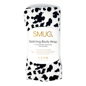 Soothing Body Wrap Wheat Bag Infused with Lavender Oil - Cow Print
