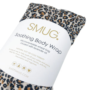 Soothing Body Wrap Wheat Bag Infused with Lavender Oil - Animal Print